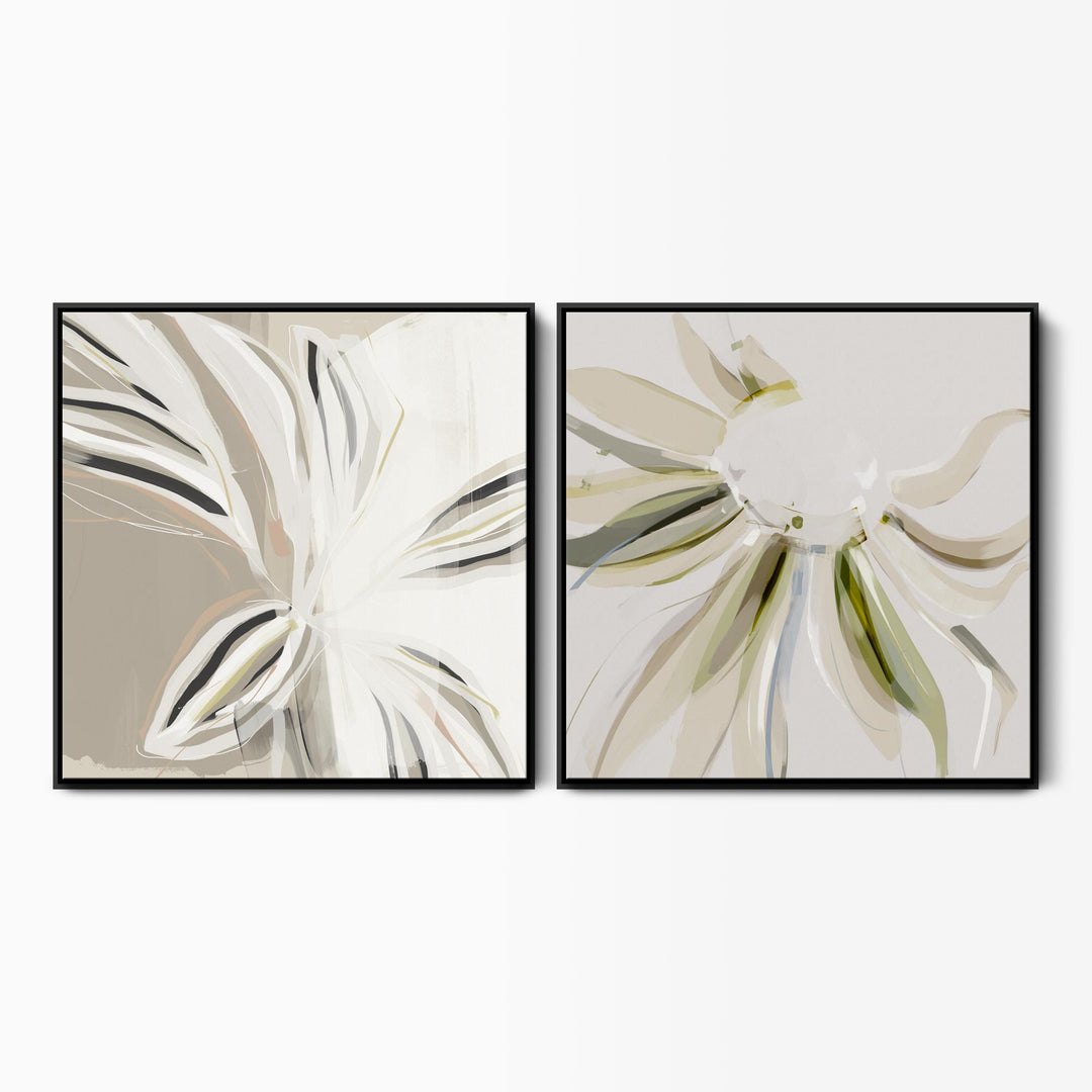 Flourish & Float On Abstract Floral Art Set