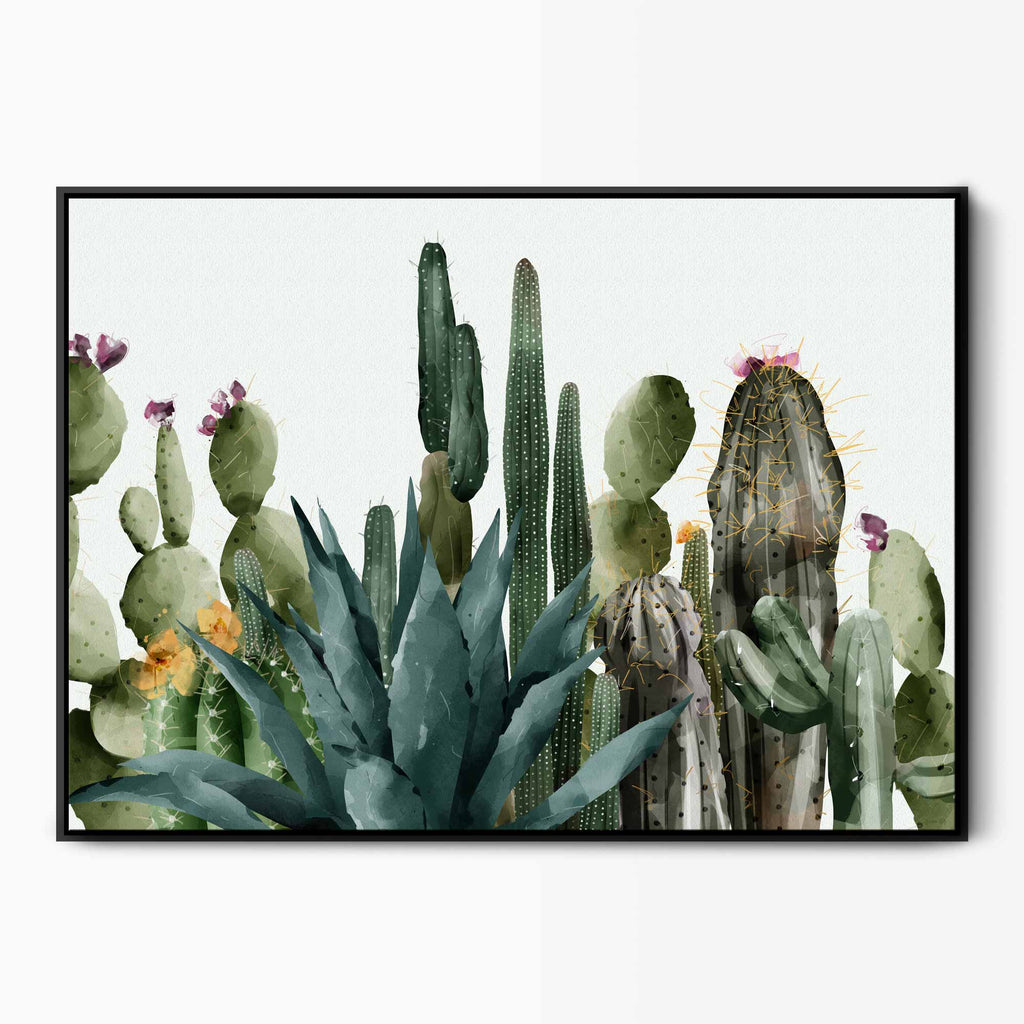 Entelechy (S,M,L) | Fine Art Print // Cactus Print, Modern Landscape, Abstract Art, Contemporary Art, Nature Print, cheapest Cactus Painting